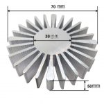 هیت سینک آلومینیومی خورشیدی 70x50mm