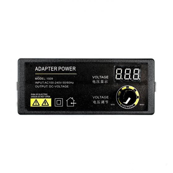 آداپتور متغیر با ولتاژ قابل تنظیم 3 تا 24 ولت 2.5 آمپر دارای نمایشگر