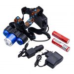 چراغ پیشانی زوم دار 3 لامپه مدل T6