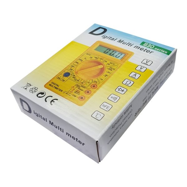 قیمت و خرید مولتی متر دیجیتالی مدل DT-830D زرد