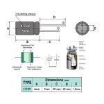 مشخصات خازن الکترولیت 4.7uF-50V