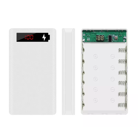 بهترین کیس پاوربانک 6 باتری مدل L6 با ورودی Micro – Type-C و دو خروجی USB