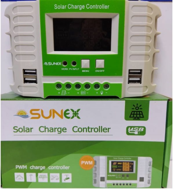 قیمت و خرید کنترل شارژر خورشیدی 20 آمپر سانکس Sunex