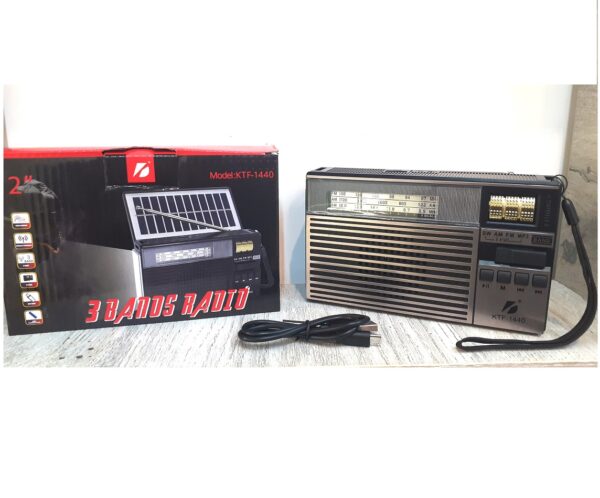 خرید رادیو اسپیکر خورشیدی بلوتوثی شارژی مدل KTF-1440