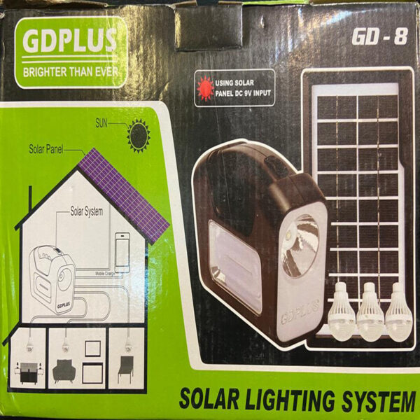 سیستم روشنایی خورشیدی GDPLUS مدل GD-8