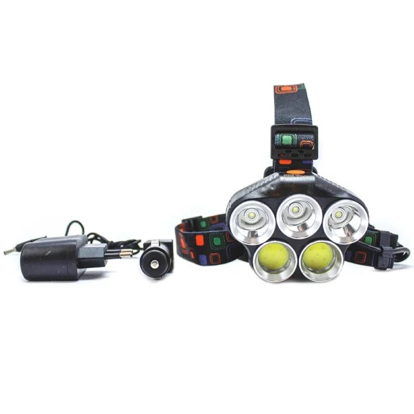 قیمت و خرید چراغ پیشانی 5 لامپ اسمال سان مدل ZY-BT006