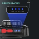 قیمت و خرید چراغ پیشانی شارژی پنج لامپه مدل HX-810