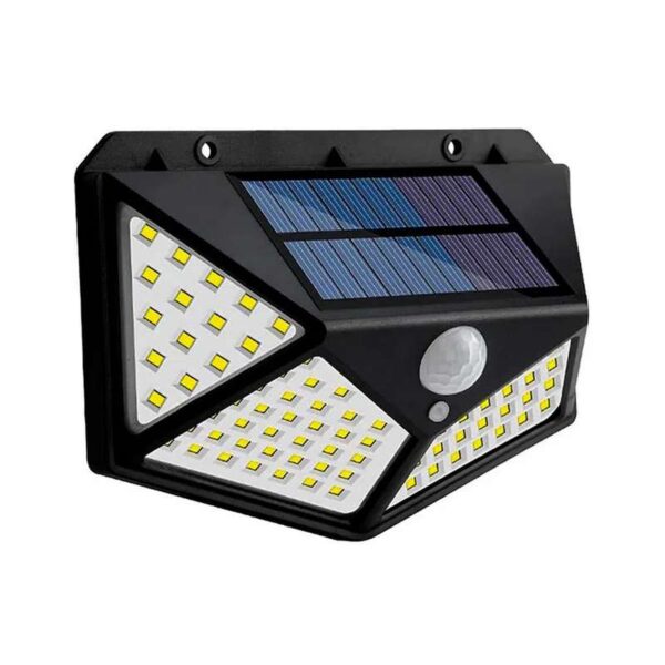 قیمت و خرید چراغ دیوارکوب خورشیدی سه حالته سنسوردار مدل HG-100 LED