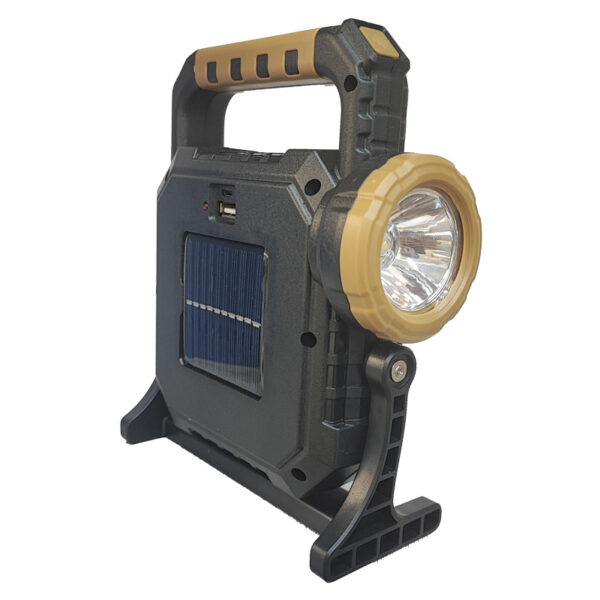 قیمت و خرید چراغ قوه و چراغ اضطراری شارژی خورشیدی پایه دار مدل HS-8030-B