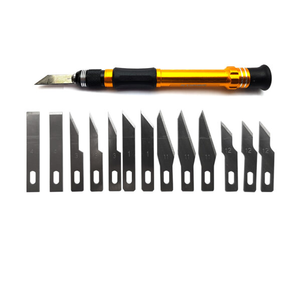 قیمت و خرید کاتر قلمی بدنه فلزی به همراه 13 تیغ یدک RDEER RT-M113