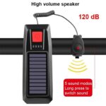 قیمت و خرید چراغ دوچرخه خورشیدی بوق دار LY-17
