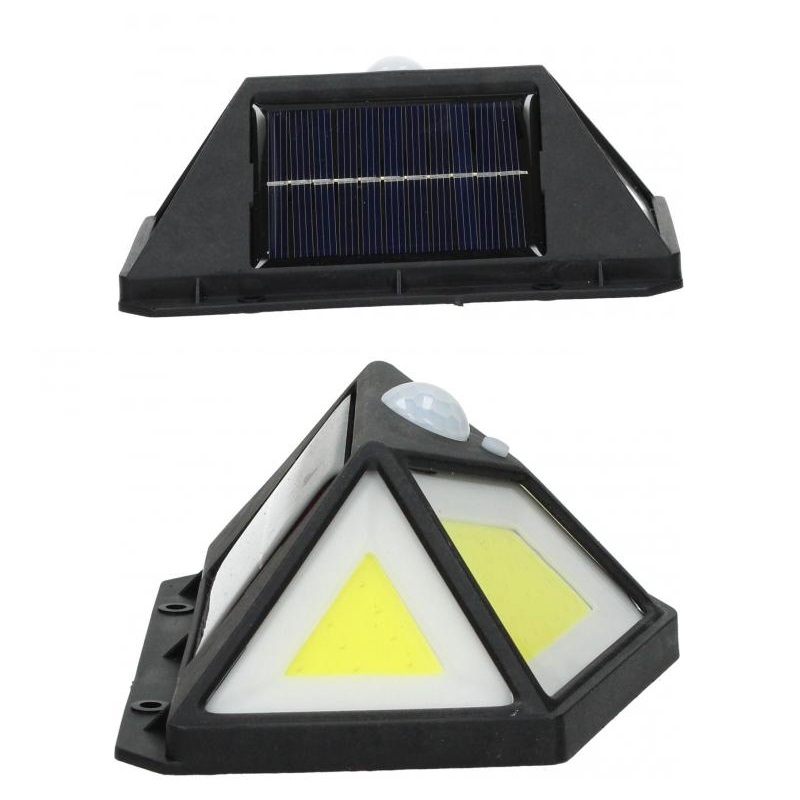 خرید چراغ دیوارکوب خورشیدی سه حالته سنسوردار مدل BK-100B