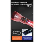 قیمت و خرید چراغ قوه شارژی خورشیدی مدل پلیسی X38