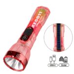 چراغ قوه شارژی خورشیدی مدل X38