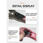 چراغ قوه شارژی خورشیدی پاوربانک دار مدل X38