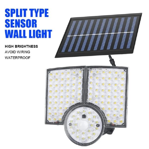 قیمت چراغ خورشیدی سنسوردار با پنل جدا مدل 112 LED