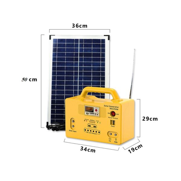 خرید سیستم روشنایی خورشیدی رادیو و اسپیکردار مدل SG1230W