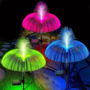 خرید چراغ باغچه‌ای خورشیدی آبشاری RGB