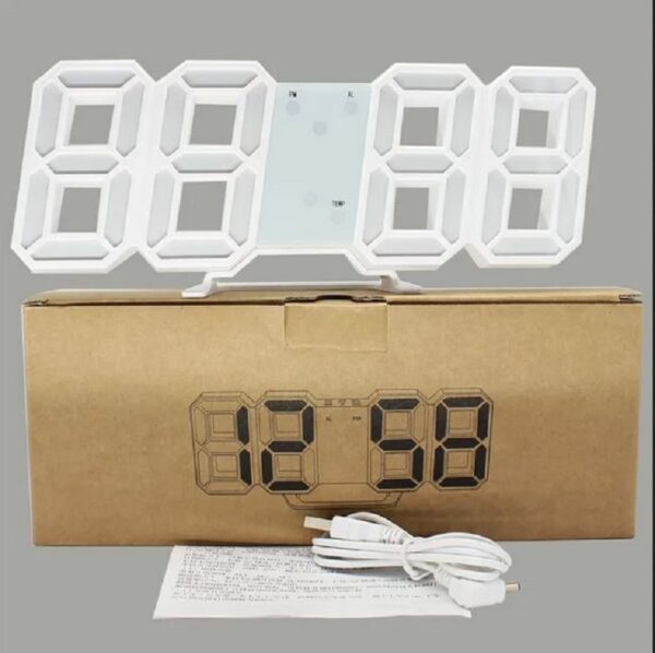 ساعت دیواری و رومیزی دیجیتال سه بعدی مدل X Segment Clock