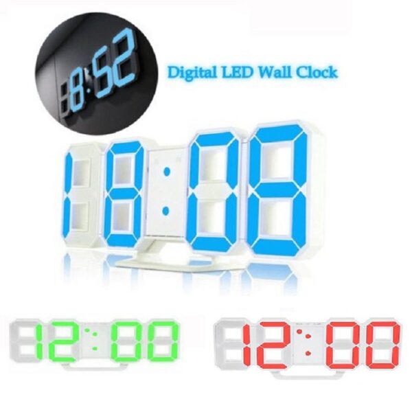 قیمت ساعت دیواری و رومیزی دیجیتال سه بعدی بدنه سفید مدل X Segment Clock