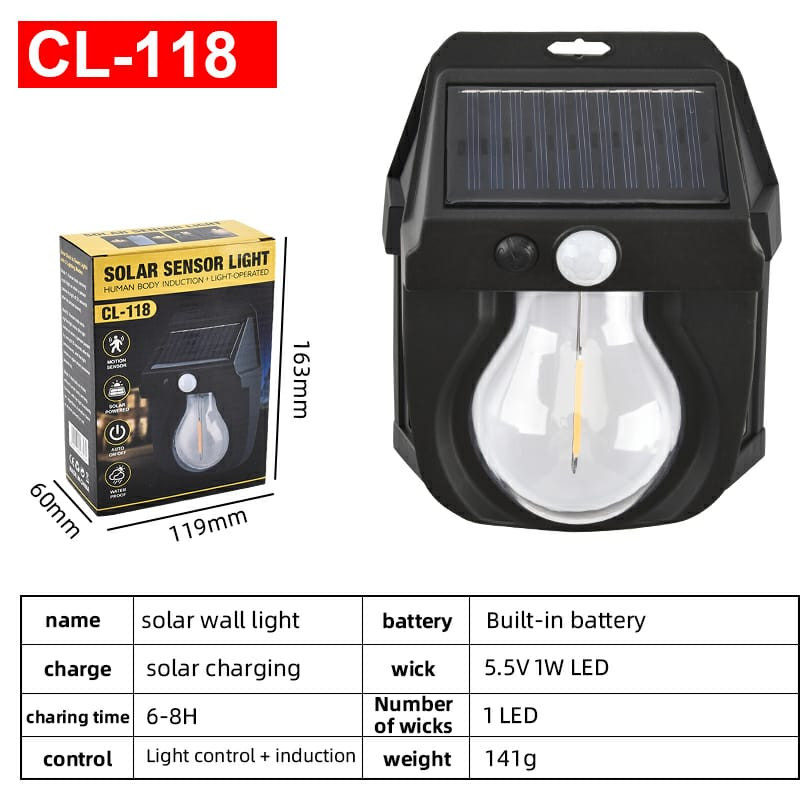خرید چراغ دیواری خورشیدی مدل CL-118
