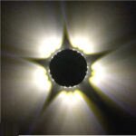 نوردهی چراغ دکوراتیو دیواری و باغچه ای خورشیدی مدل YD2315