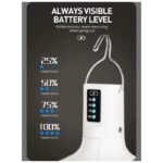 چراغ شارژی آویزی 38 وات ارزان