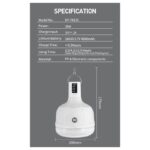 چراغ شارژی آویزی چادری