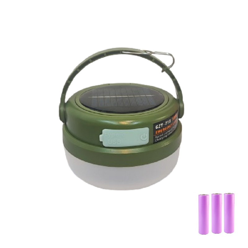 لامپ شارژی خورشیدی سه باتری مدل GZY-718 لامپ شارژی خورشیدی سه باتری مدل GZY-718