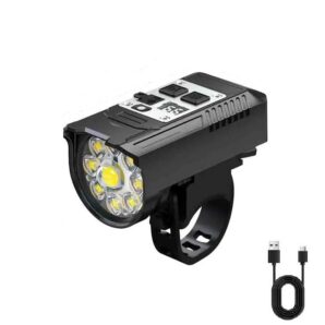 چراغ دوچرخه شارژی فتوسل دار مدل L-S75