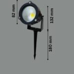 ابعاد چراغ چمنی اپتونیکا مدل IR-OP2612