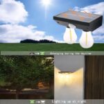 قیمت و خرید چراغ دیوارکوب خورشیدی دو لامپ مدل YT-819(2W)