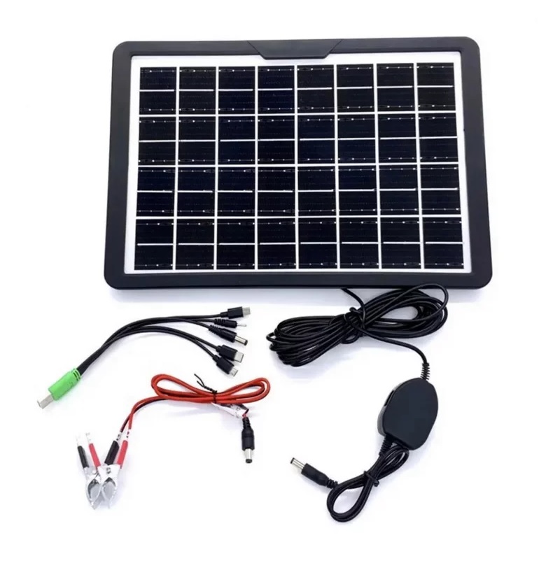 پنل خورشیدی شارژ باتری و موبایل 15 وات مدل CL-1615 پنل خورشیدی شارژ باتری و موبایل 15 وات مدل CL-1615