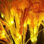 چراغ تزیینی خورشیدی دفنی طرح خوشه برنج