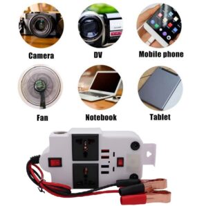 اینورتر هوشمند-(مبدل برق خودرو) 300 وات مدل SI-01