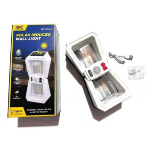 چراغ دیوارکوب برقی و خورشیدی فیلامنتی مدل DC-918-2