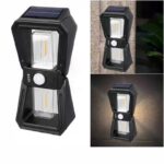 چراغ دیوارکوب قابل شارژ با برق و نور خورشید فیلامنتی مدل DC-918-2