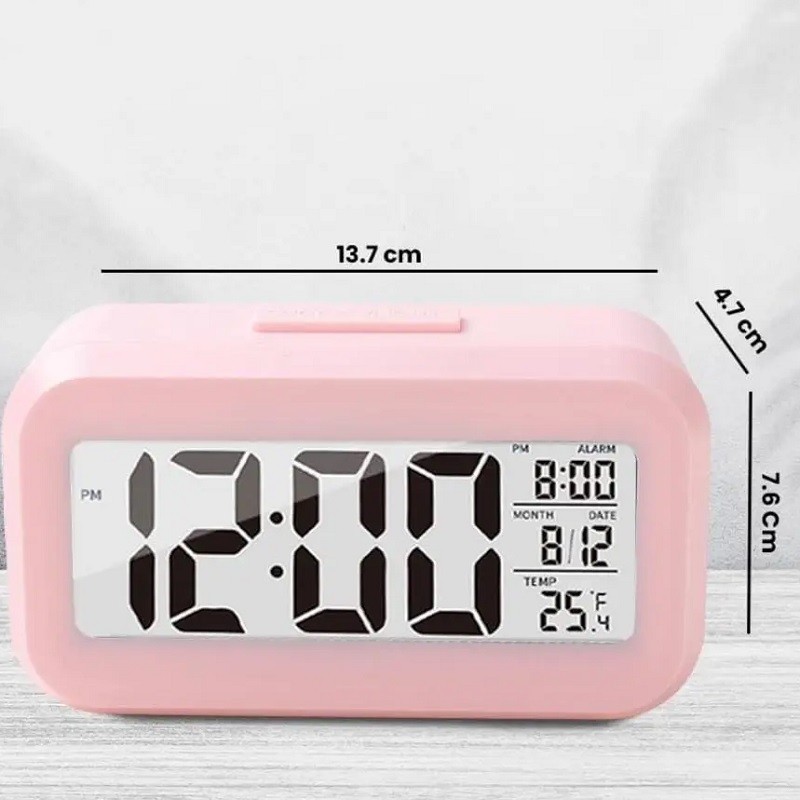 ساعت رومیزی اسمارت کلاک صورتی روشن (Pink)