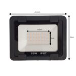 پروژکتور 50 وات برقی با نور زرد-آفتابی