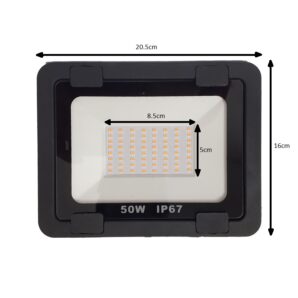 پروژکتور 50 وات برقی با نور زرد-آفتابی