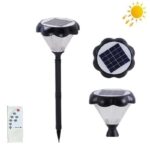 چراغ باغچه‌ای خورشیدی چمنی سه رنگ مدل IR-MD7105-B