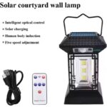 چراغ دیوارکوب شارژی و خورشیدی COB