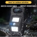 چراغ دیواری شارژی و خورشیدی گیره دار 360 درجه سنسوردار