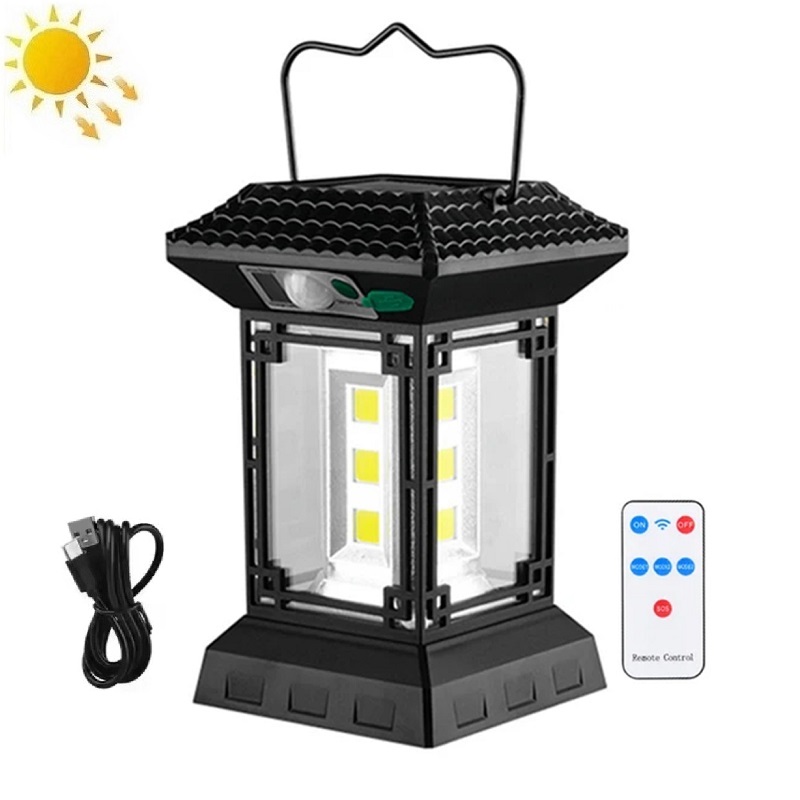 چراغ فانوسی شارژی و خورشیدی COB مدل CL-T60 چراغ فانوسی شارژی و خورشیدی COB مدل CL-T60