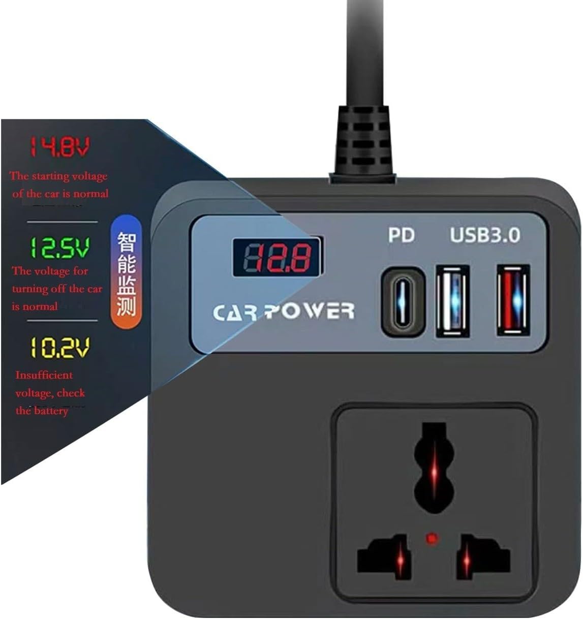 اینورتر مبدل برق خودرو فندکی