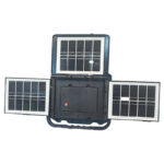 قیمت پروژکتور شارژی خورشیدی (شش باتری) با سه پنل تاشو