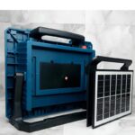 پروژکتور شارژی و خورشیدی پنل جدا200 وات مدل W8109-1