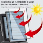 خرید چراغ دیوارکوب خورشیدی سه حالته سنسوردار مدل 6LED