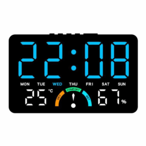 ساعت دیجیتال LED رومیزی و دیواری چندکاره مدل GH9007