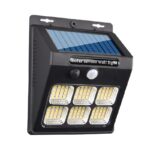 چراغ دیوارکوب خورشیدی سه حالته سنسوردار مدل 6LED